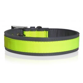 Collier Jaune Fluo Réflechissant pour Chien - Collier Sécurité